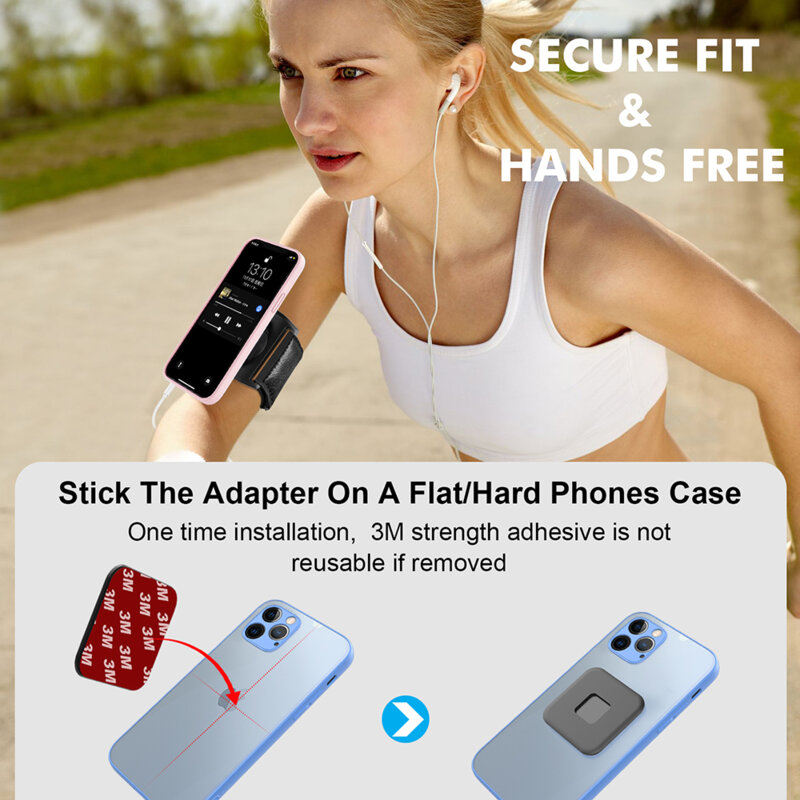 Husa alergare brat cu montare rapida pentru telefon Techsuit TSA1