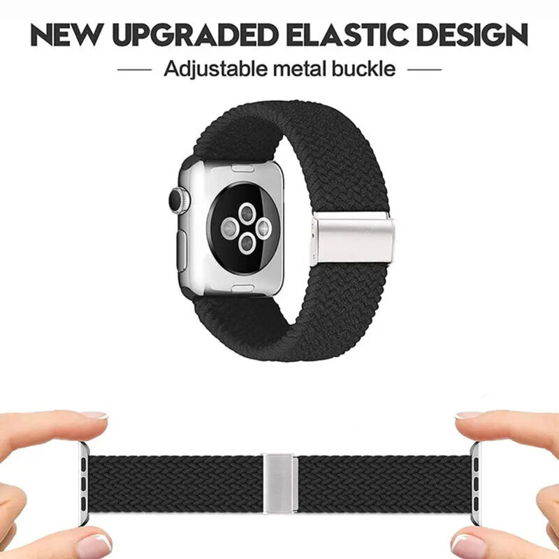 Curea Apple Watch 8 45mm Techsuit, negru, W032