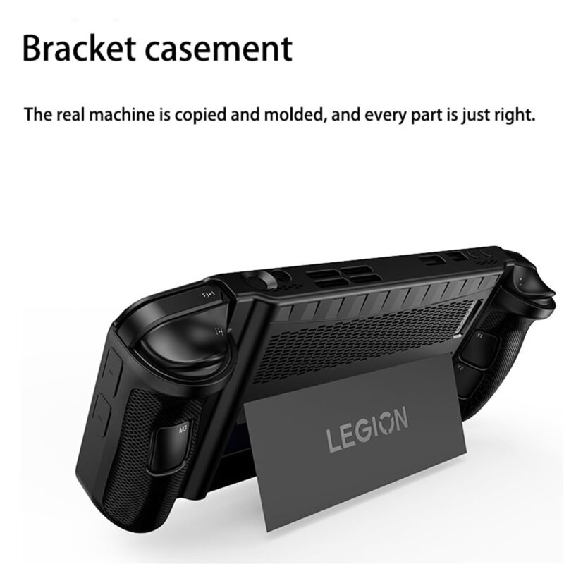 Husa Lenovo Legion Go Techsuit Rugged Silicone Case, negru
