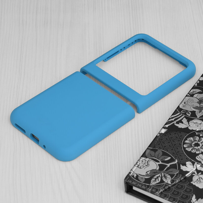 Husa Oppo Find N3 Flip Techsuit Soft Edge Silicone, albastru