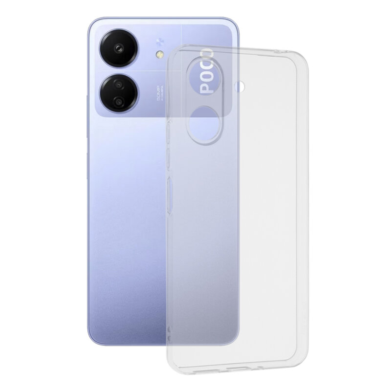 Husa Xiaomi Poco C65 Techsuit Clear Silicone, transparenta