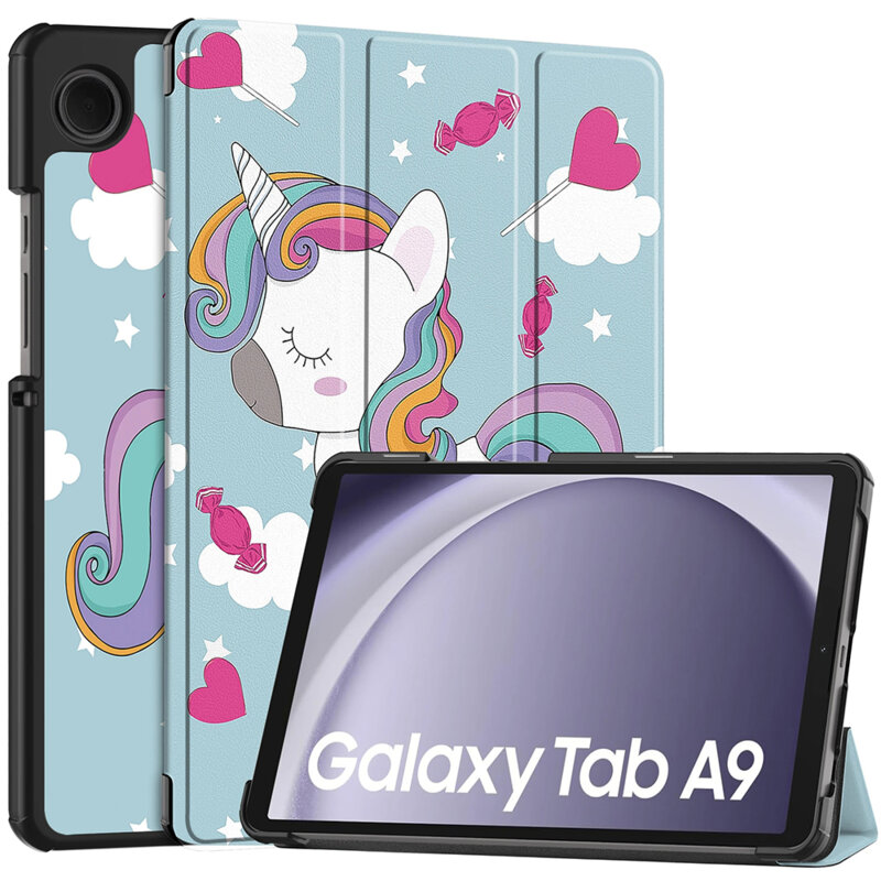 Husa Samsung Galaxy Tab A9 Techsuit FoldPro, Unicorn