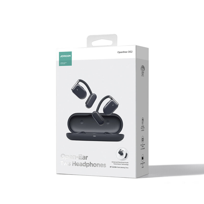 Casti TWS open-ear cu microfon JoyRoom, bleumarine, JR-OE2