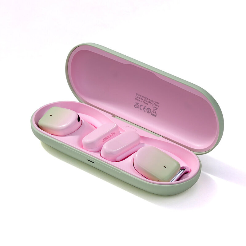 Casti TWS open-ear cu microfon JoyRoom, pink, JR-OE2