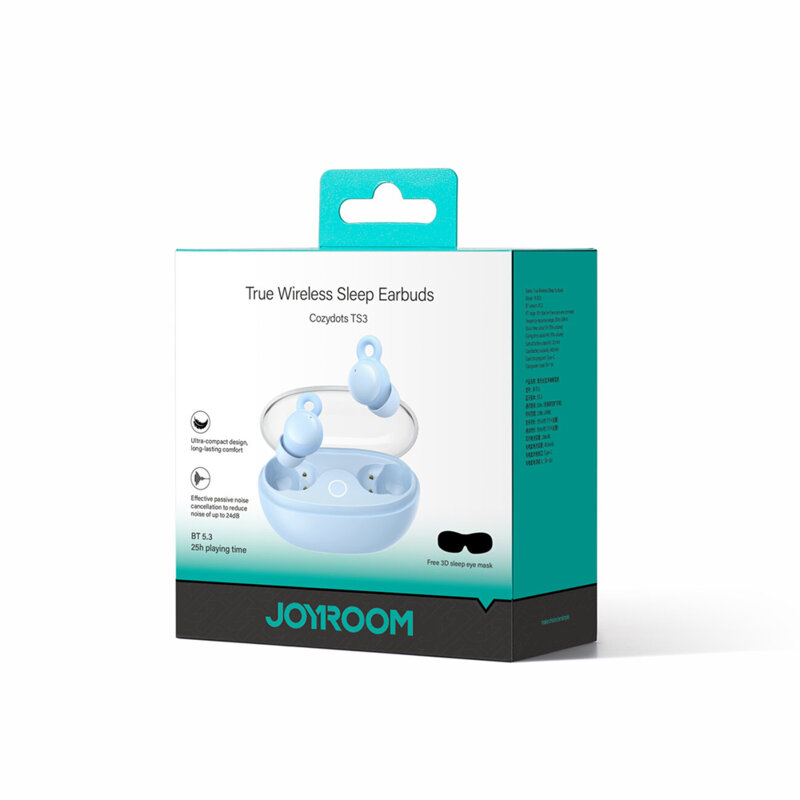 Casti wireless Noise Cancelling JoyRoom, albastru, JR-TS3