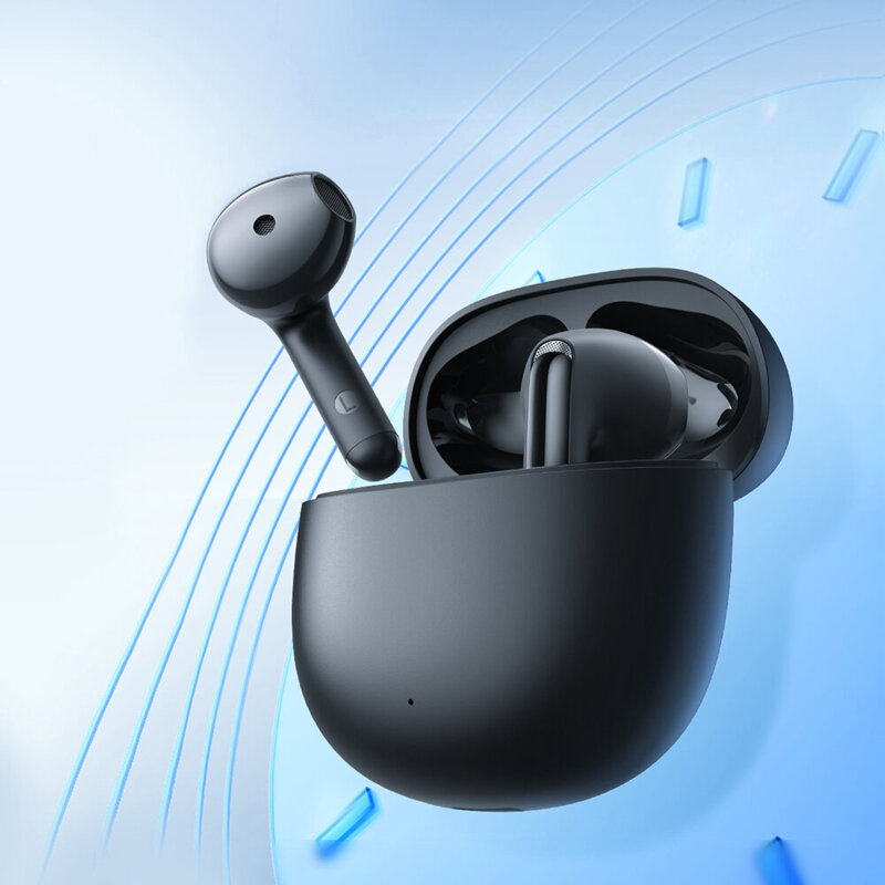 Casti TWS Bluetooth cu microfon JoyRoom, negru, JR-FB1