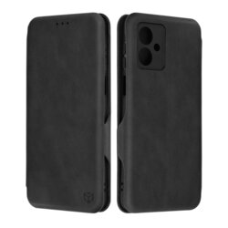 Husa 360° Motorola Moto G54 Techsuit Safe Wallet Plus, negru