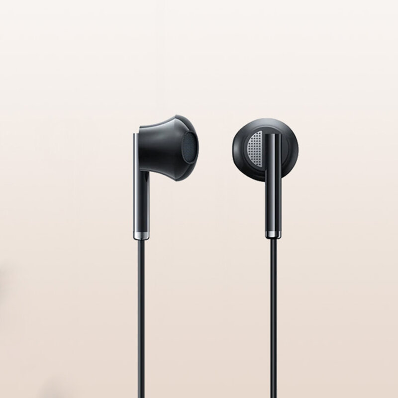 Casti Jack 3.5mm cu fir si microfon JoyRoom, negru, JR-EW07