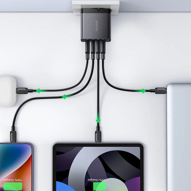 Incarcator GaN USB Type-C Super Fast Charge JoyRoom, 100W, JR-TCG04