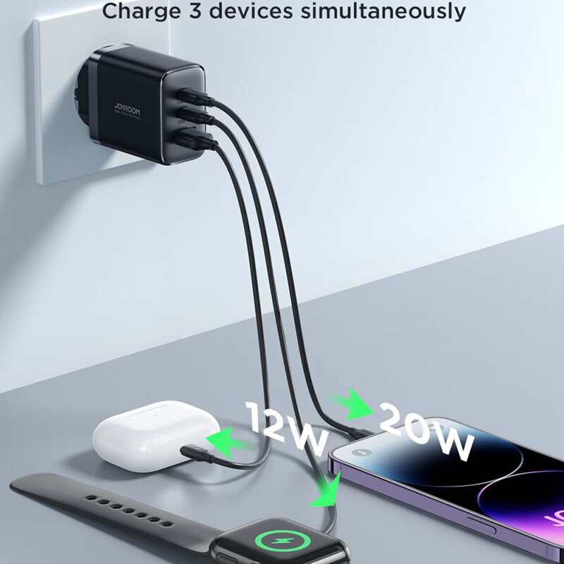 Incarcator USB, 2x Type-C Fast Charge JoyRoom, 32W, JR-TCF10