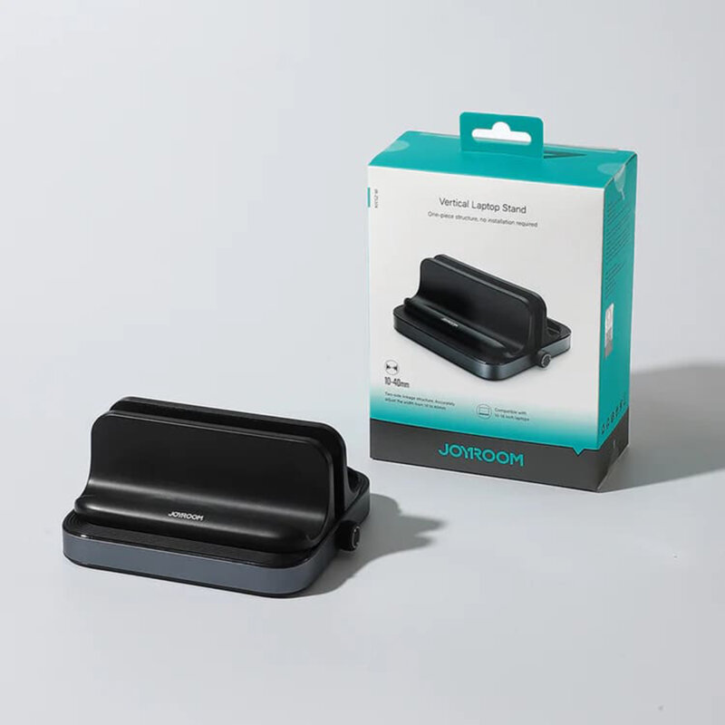 Suport laptop birou JoyRoom, vertical, negru, JR-ZS374