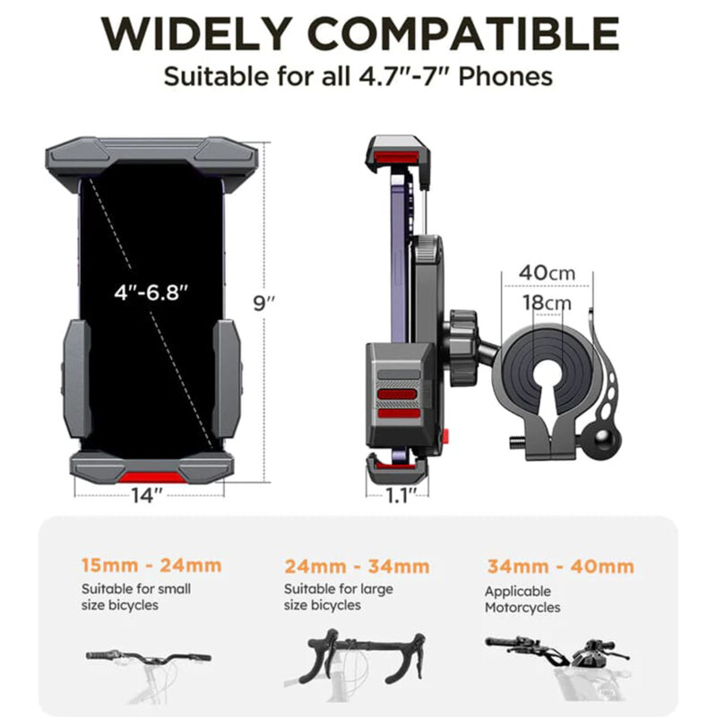 Suport telefon ghidon pentru bicicleta JoyRoom, JR-ZS265