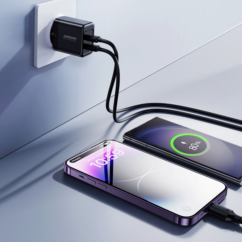 Incarcator priza USB Quick Charge JoyRoom, 2.4A, negru, JR-TCN01