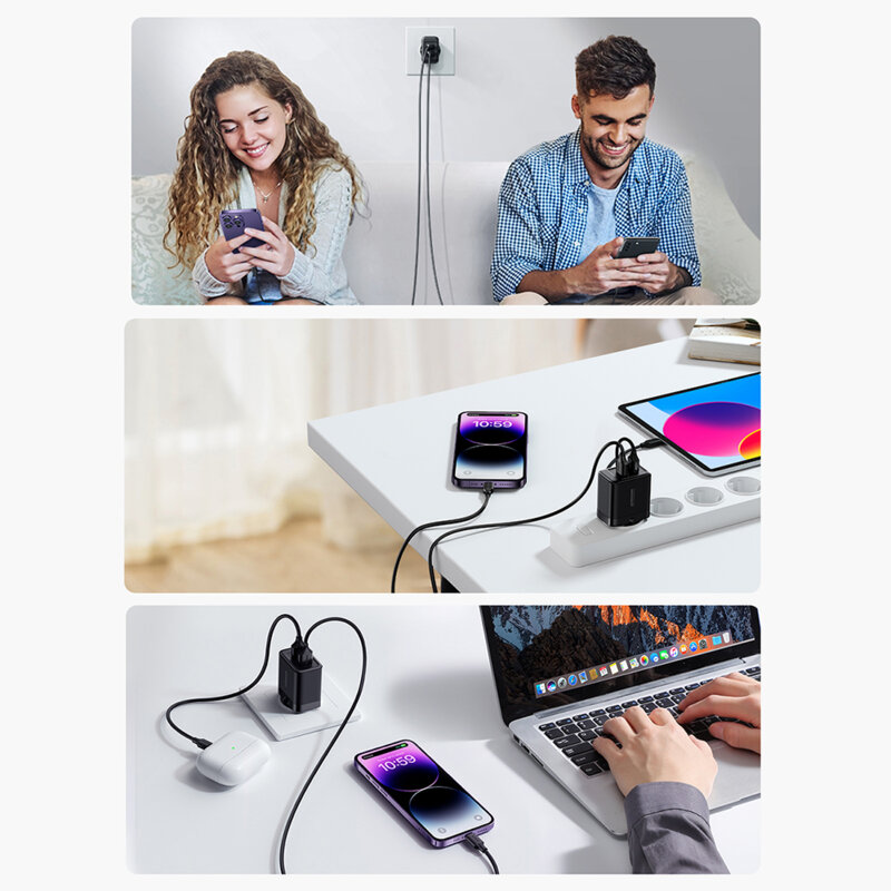 Incarcator priza USB Quick Charge JoyRoom, 2.4A, negru, JR-TCN01