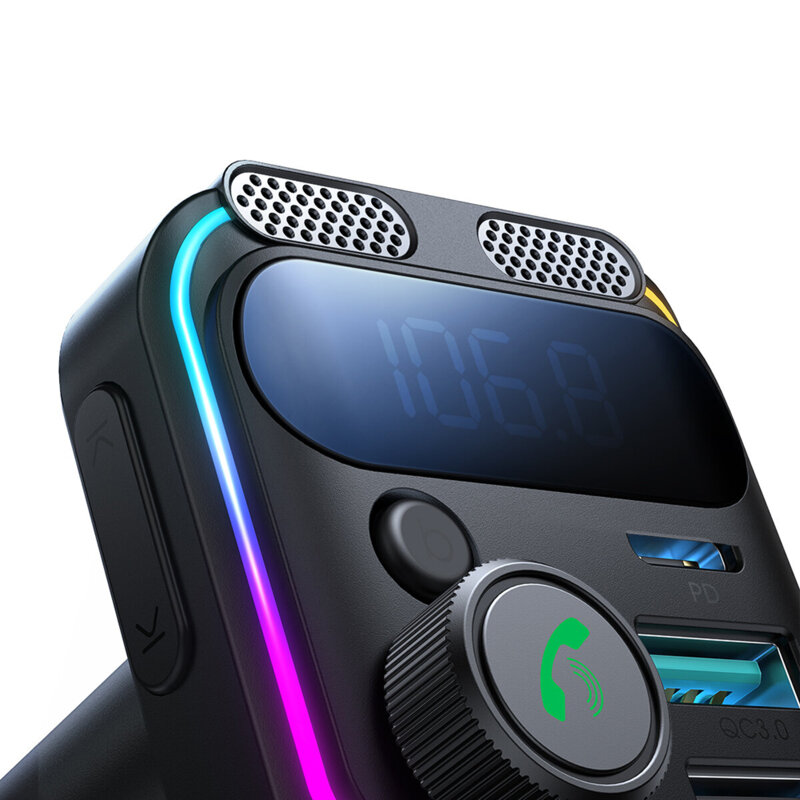 Modulator FM Bluetooth, incarcator bricheta auto JoyRoom, JR-CCB01