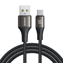 Cablu USB Type-C Fast Charge JoyRoom, 100W, 1.2m, negru, SA25-AC6