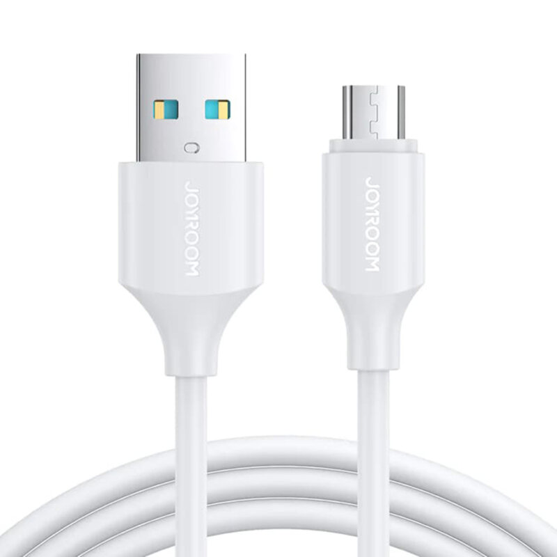 Cablu Micro-USB JoyRoom, 480Mbps, 2.4A, 1m, alb, S-UM018A9