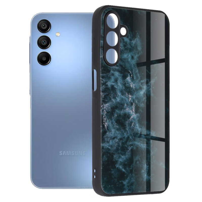 Husa Samsung Galaxy A15 4G Techsuit Glaze, Blue Nebula