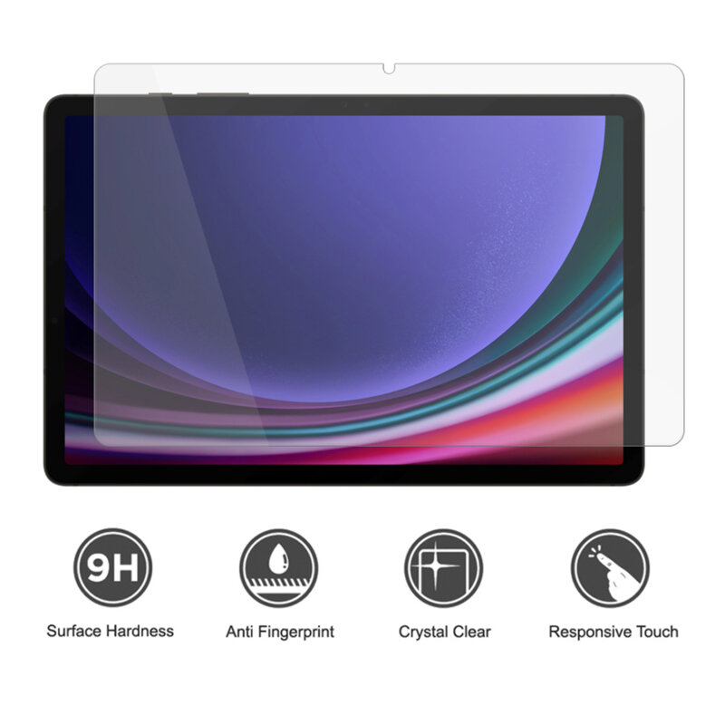 Folie sticla Samsung Galaxy Tab S9 FE Plus Lito 9H Tempered Glass, transparenta