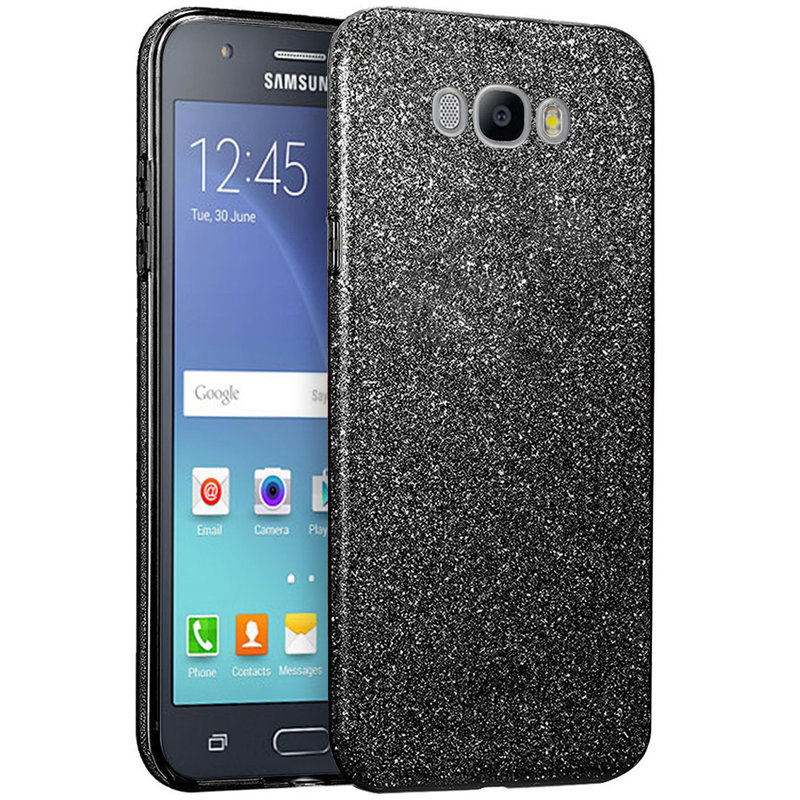 Husa Samsung Galaxy J5 2016 J510 Color TPU Sclipici - Negru