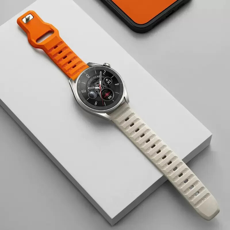 Curea Huawei Watch GT 42mm Techsuit, portocaliu, W050