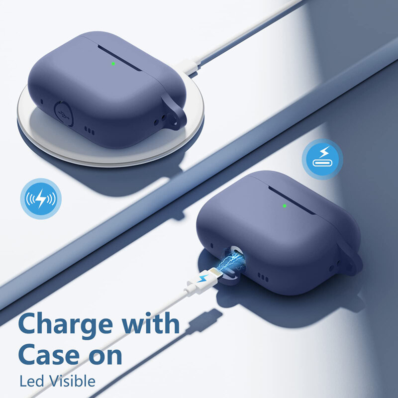 Husa Apple AirPods Pro Techsuit Silicone Case, verde inchis