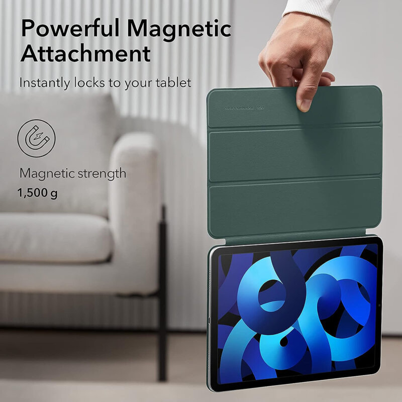 Husa iPad Air 11 (2024) ESR Rebound Magnetic, verde