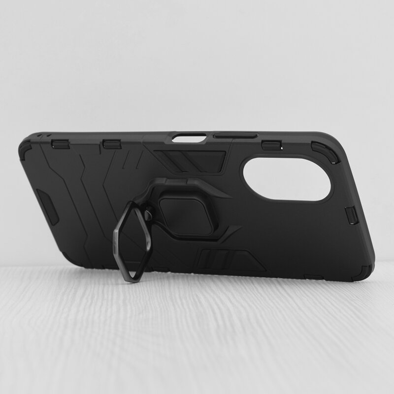 Husa Oppo A38 Techsuit Silicone Shield, negru