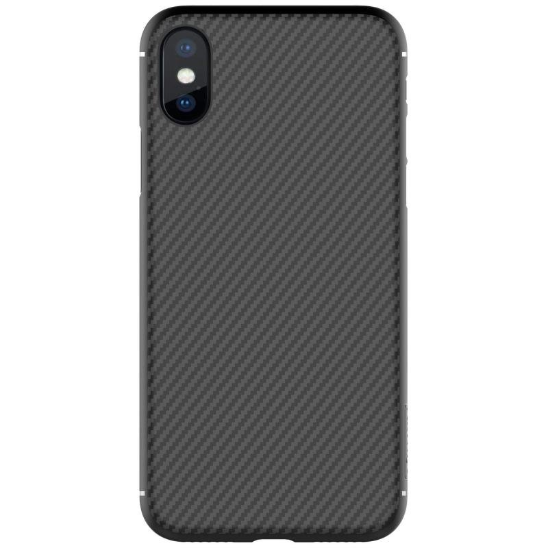 Husa iPhone X, iPhone 10 Nillkin Synthetic Fiber - Black