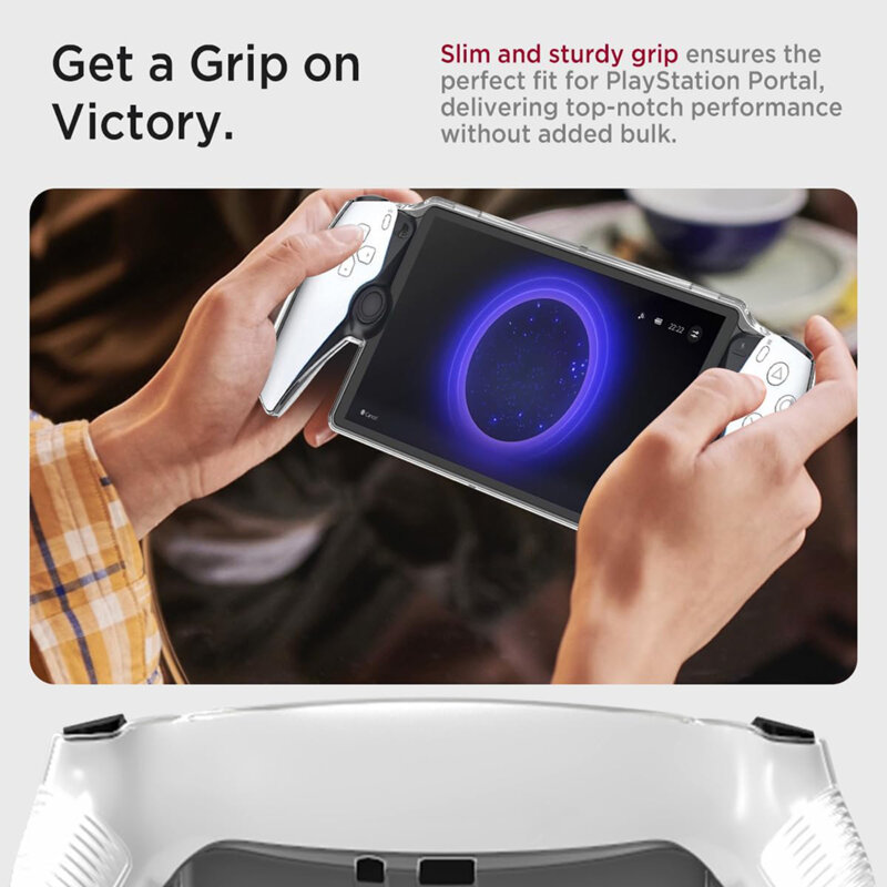 Husa PlayStation Portal Remote Player Techsuit Bright Silicone, transparenta