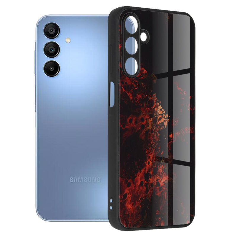 Husa Samsung Galaxy A15 5G Techsuit Glaze, Red Nebula