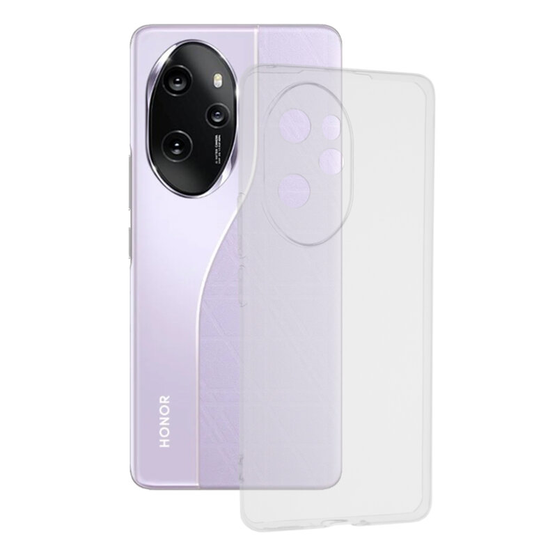 Husa Honor 100 Pro Techsuit Clear Silicone, transparenta