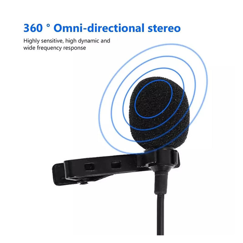 Microfon lavaliera cu fir 2x Jack tata si mama Techsuit WL3