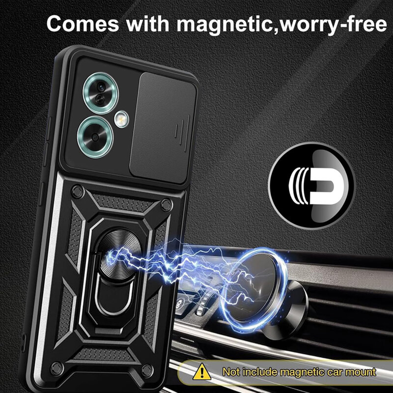 Husa Oppo A79 5G protectie camera Techsuit CamShield Series, negru