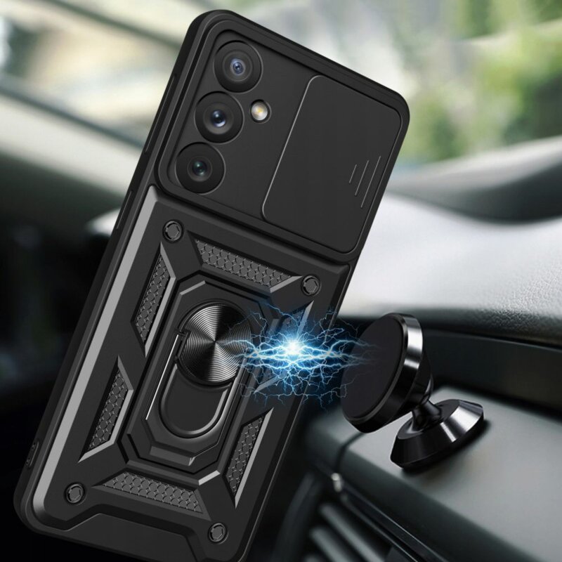 Husa Samsung Galaxy A35 5G protectie camera Techsuit CamShield Series, negru