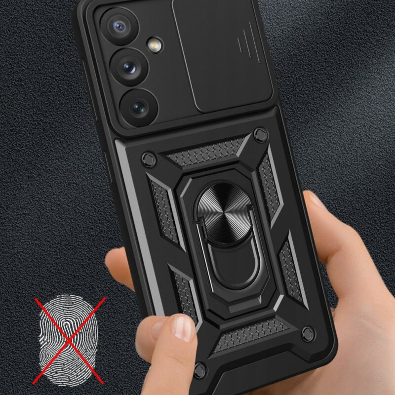 Husa Samsung Galaxy A35 5G protectie camera Techsuit CamShield Series, negru