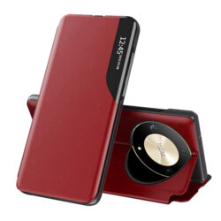 Husa Honor Magic6 Lite Eco Leather View flip tip carte, rosu