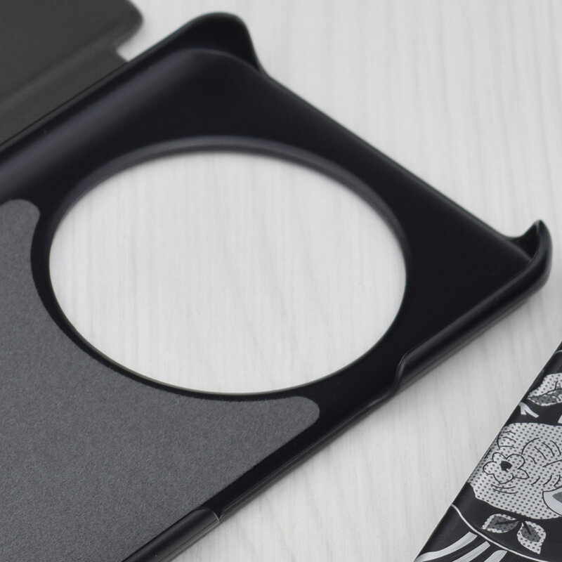 Husa Honor Magic6 Lite Eco Leather View flip tip carte, negru