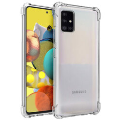 Husa Samsung Galaxy A51 4G Techsuit Shockproof Clear Silicone, transparenta