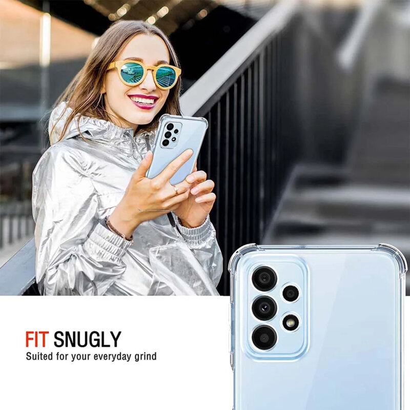 Husa Samsung Galaxy A23 5G Techsuit Shockproof Clear Silicone, transparenta
