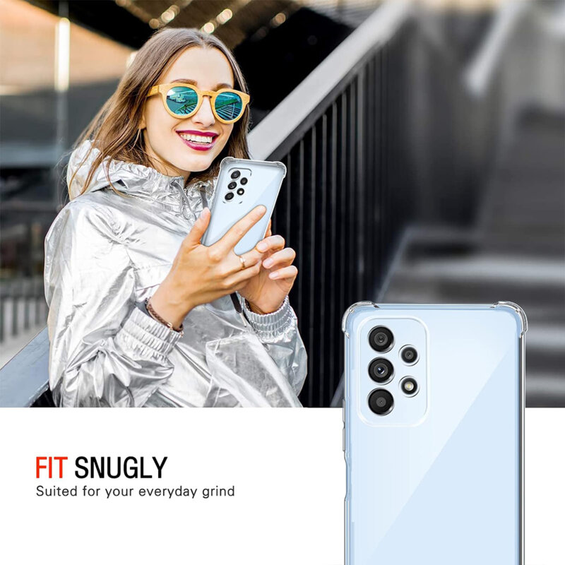 Husa Samsung Galaxy A53 5G Techsuit Shockproof Clear Silicone, transparenta