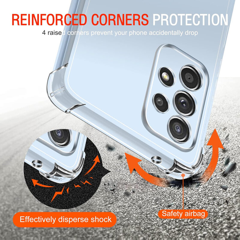 Husa Samsung Galaxy A53 5G Techsuit Shockproof Clear Silicone, transparenta