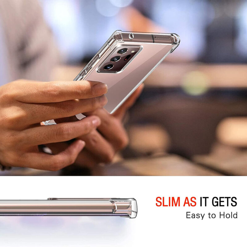 Husa Samsung Galaxy Note 20 Ultra Techsuit Shockproof Clear Silicone, transparenta