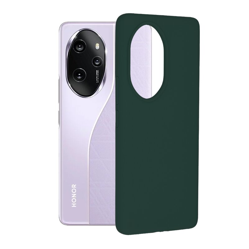 Husa Honor 100 Pro Techsuit Soft Edge Silicone, verde