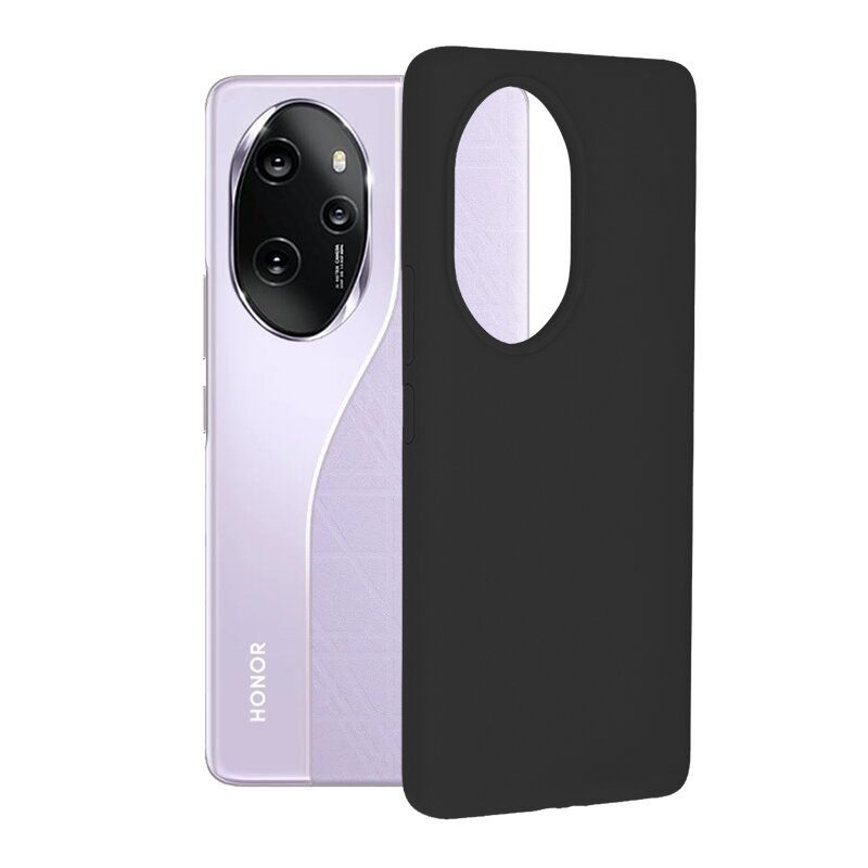 Husa Honor 100 Pro Techsuit Soft Edge Silicone, negru