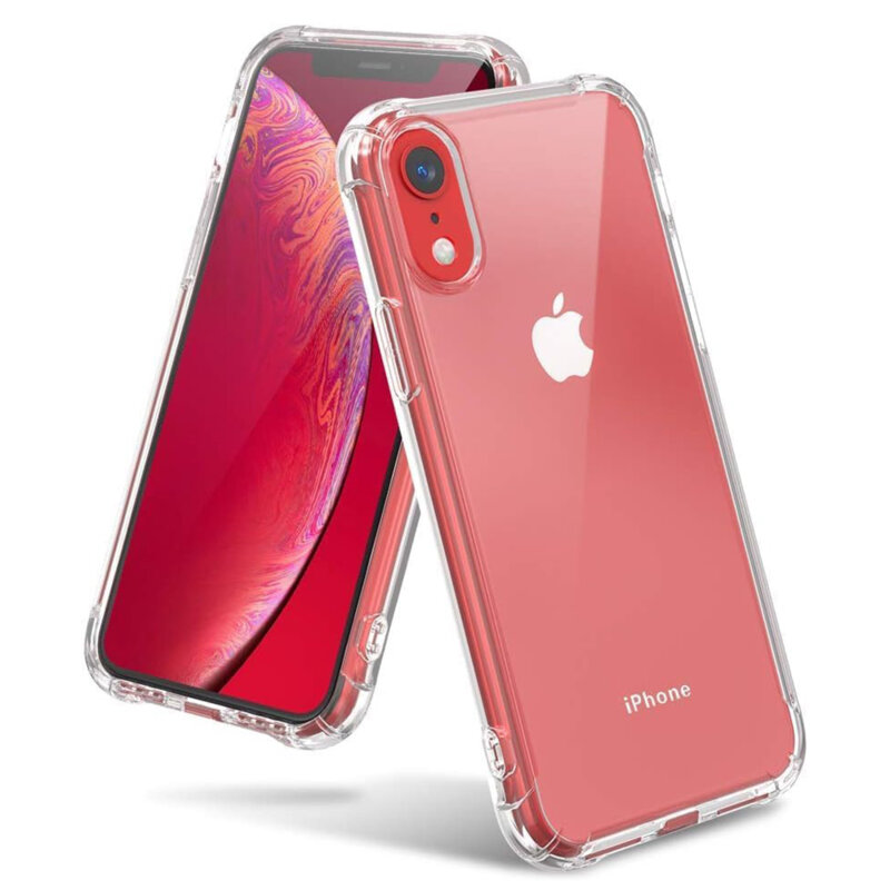 Husa iPhone XR Techsuit Shockproof Clear Silicone, transparenta
