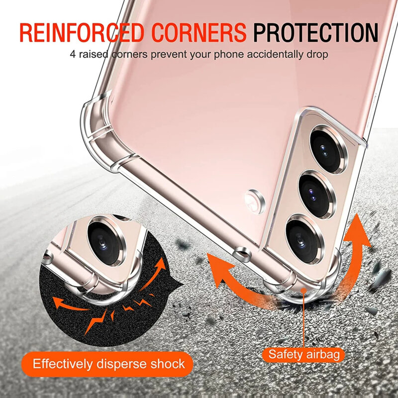 Husa Samsung Galaxy S21 FE 5G Techsuit Shockproof Clear Silicone, transparenta