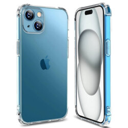 Husa iPhone 15 Plus Techsuit Shockproof Clear Silicone, transparenta