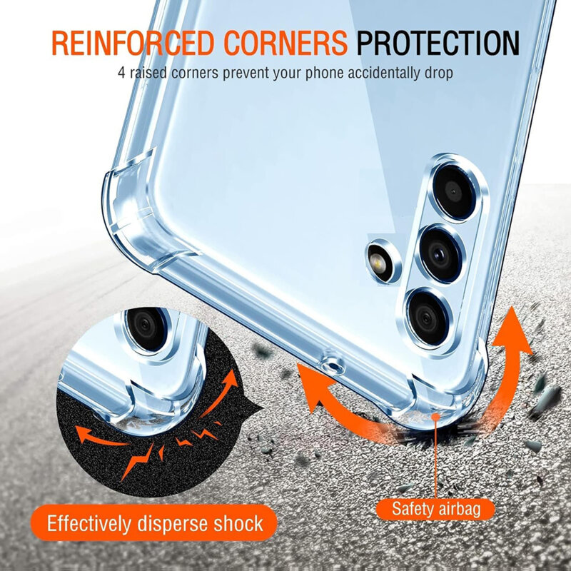 Husa Samsung Galaxy A04S Techsuit Shockproof Clear Silicone, transparenta