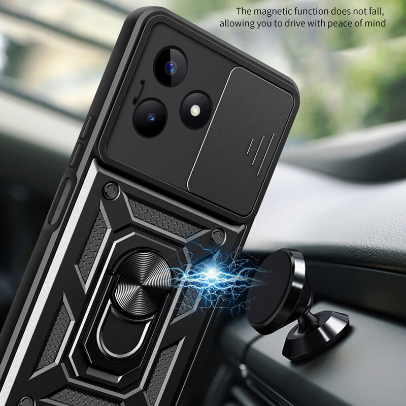 Husa Xiaomi 14 protectie camera Techsuit CamShield Series, negru